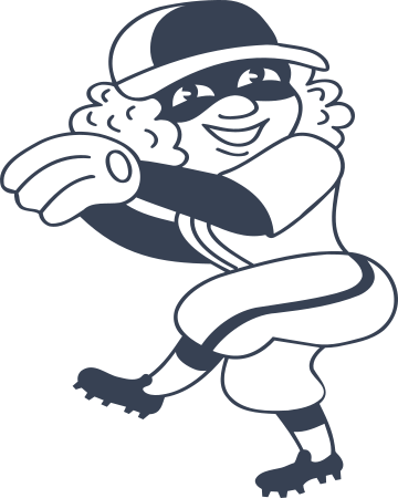 Baseball Pitcher Girl Smiling Sticker