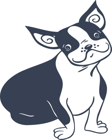Boston Terrier Dog Sticker