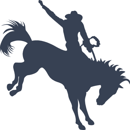 Cowboy Riding A Horse Decal