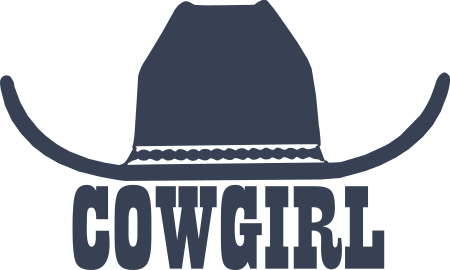 Cowgirl Hat Decal