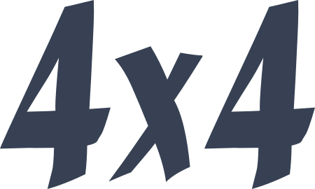 4 x 4 Decal
