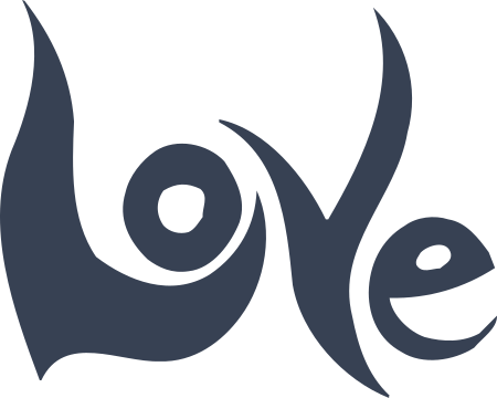 Love Vinyl Lettering Sticker