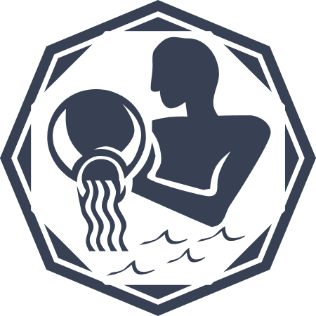 Astrology - Aquarius Zodiac Decal