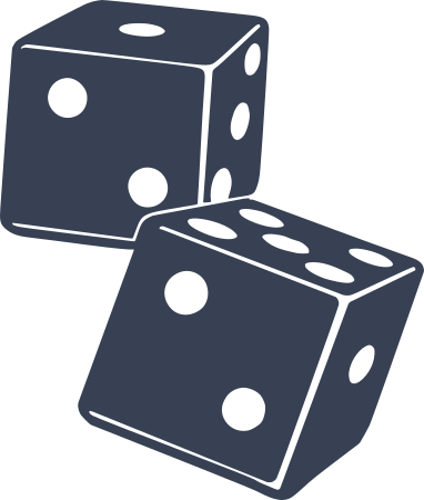 Dice On One and Five Sticker