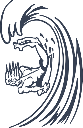 Boogie Boarder Body Surfer Sticker