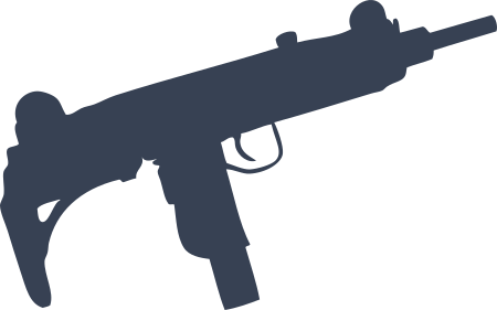 Uzi Gun Sticker