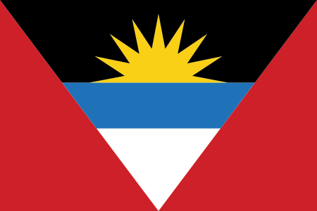 Antiqua Country Flag Sticker