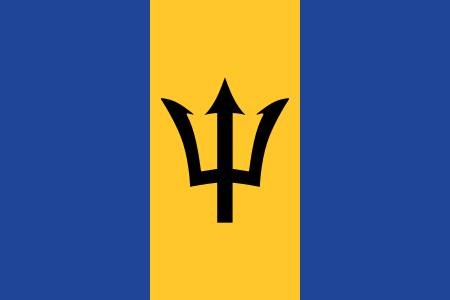 Barbados Country Flag Sticker