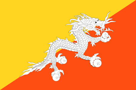 Bhutan Country Flag Sticker