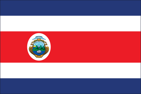 Costa Rica Country Flag Sticker
