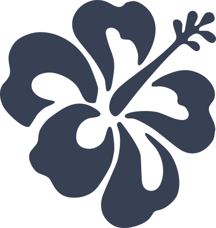 Hibiscus Flower Hawaiian Tropical Decal