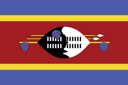 Swaziland Country Flag Sticker
