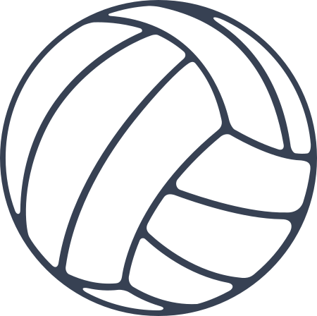 Volleyball Outline Sticker