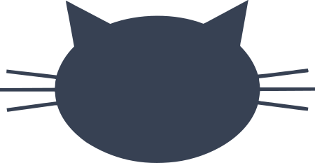 Cat Head Big Girl or Big Boy Family Sticker