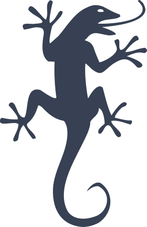 Gecko Sticking Out Tongue Sticker