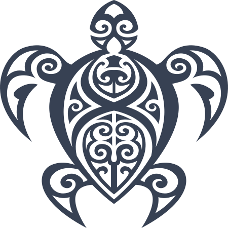 Hawaiian Tribal Turtle Decal