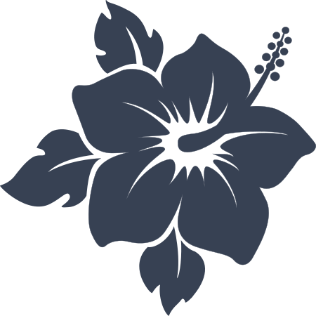 Glorious Hibiscus Flower Sticker