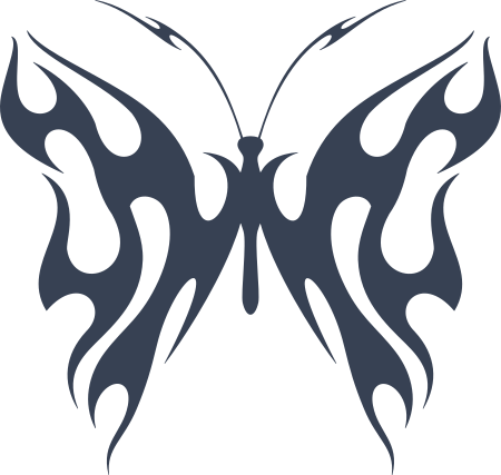 Radiant Flaming Butterfly Sticker