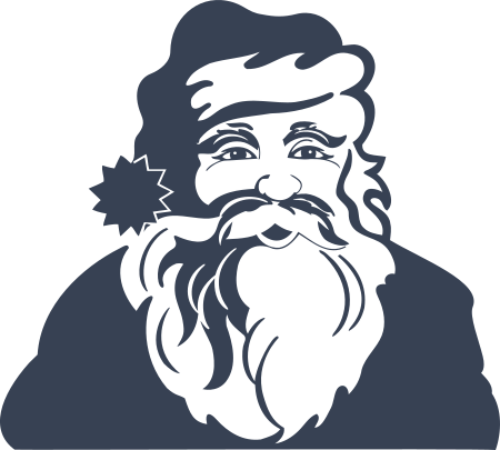 Santa Claus Christmas Decal