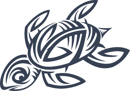 Hawaiian Tribal Turtle Decal