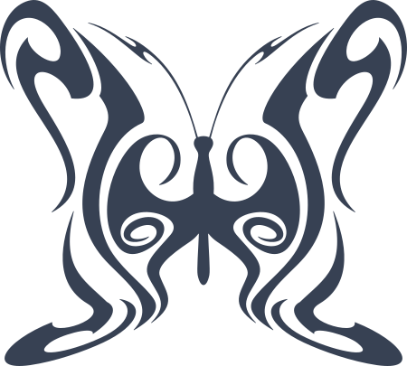 Gorgeous Tribal Butterfly Sticker