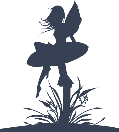 Fairy Sitting On A Mushroom Sticker