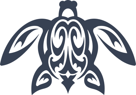 Hawaiian Tribal Turtle Decal