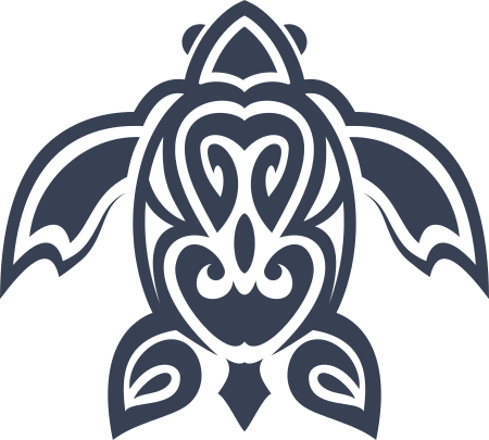 Hawaiian Tribal Turtle Decal