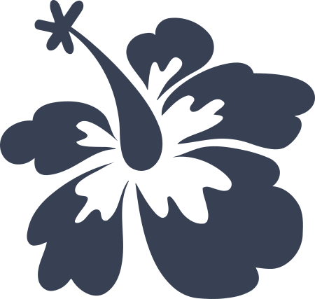 Hibiscus Flower Sticker
