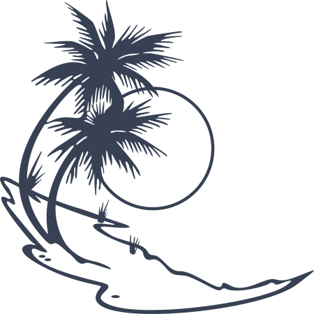 Palm Trees Decal