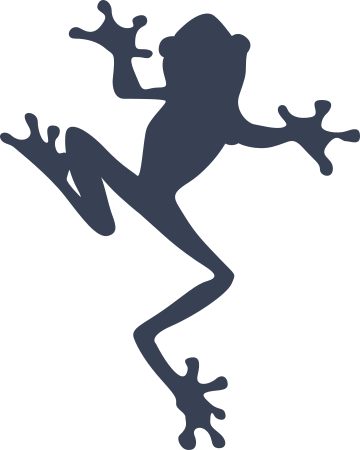 Frog Crawling Sticker
