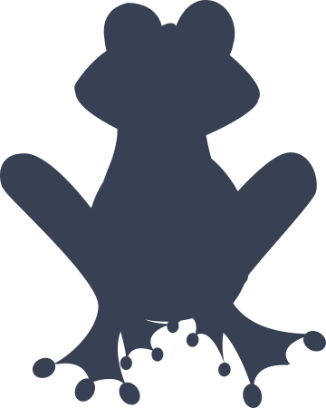 Frog Sitting Sticker