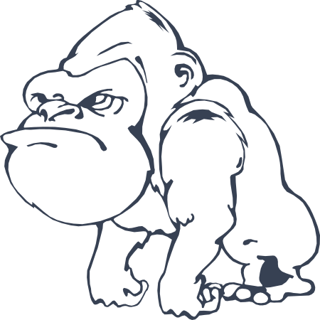 Gorilla or Ape Decal