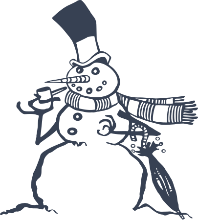Snowman Decal