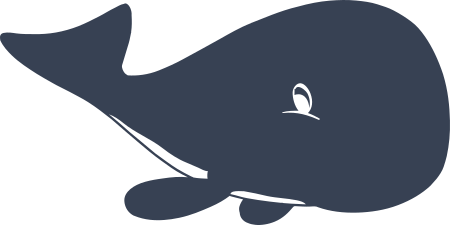 Cartoon Whale Sticker