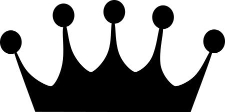 Crown With Round Tips Sticker