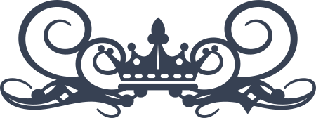 Crown On Swirly Throne Sticker