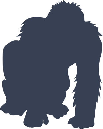 Gorilla Ape Sticker Decal