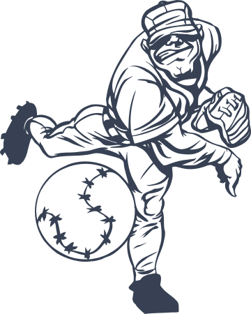 Baseball Player Decal