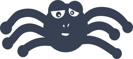 Loopy Spider Sticker
