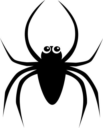 Adorable Spider With Big Eyes Sticker