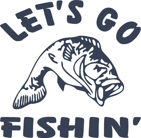 Let's Go Fish'n Decal