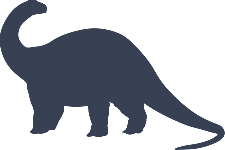Apatosaurus Dinosaur Sticker Decal