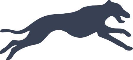 Dog Running Sticker