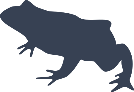 Toad Silhouette Sticker