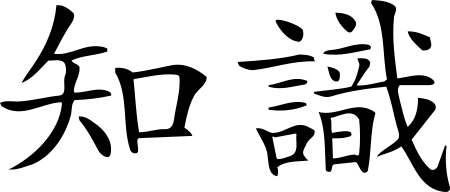 Knowledge Chinese Symbol Sticker