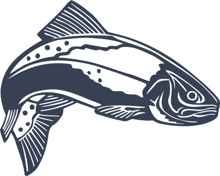 Grumpy Trout Fish Sticker