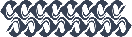 Flames or Waves Border Sticker
