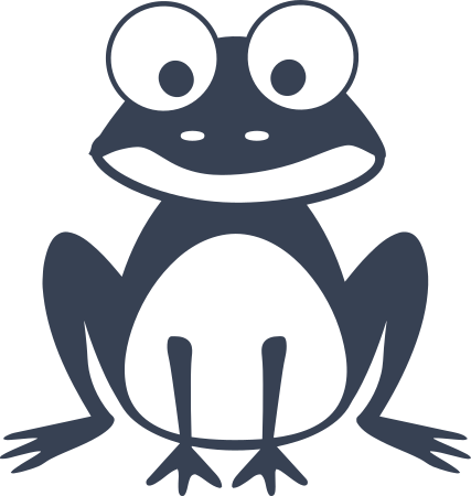 Cute Frog Toad Sticker