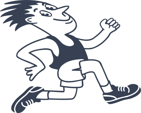 Track & Field Runner Running Decal
